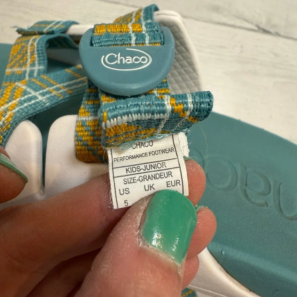 Chaco Chillos Slide Kid's Sandal Court Porcelain kids junior‎ size 5